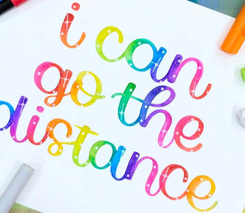 Lettering tutorial with color blending