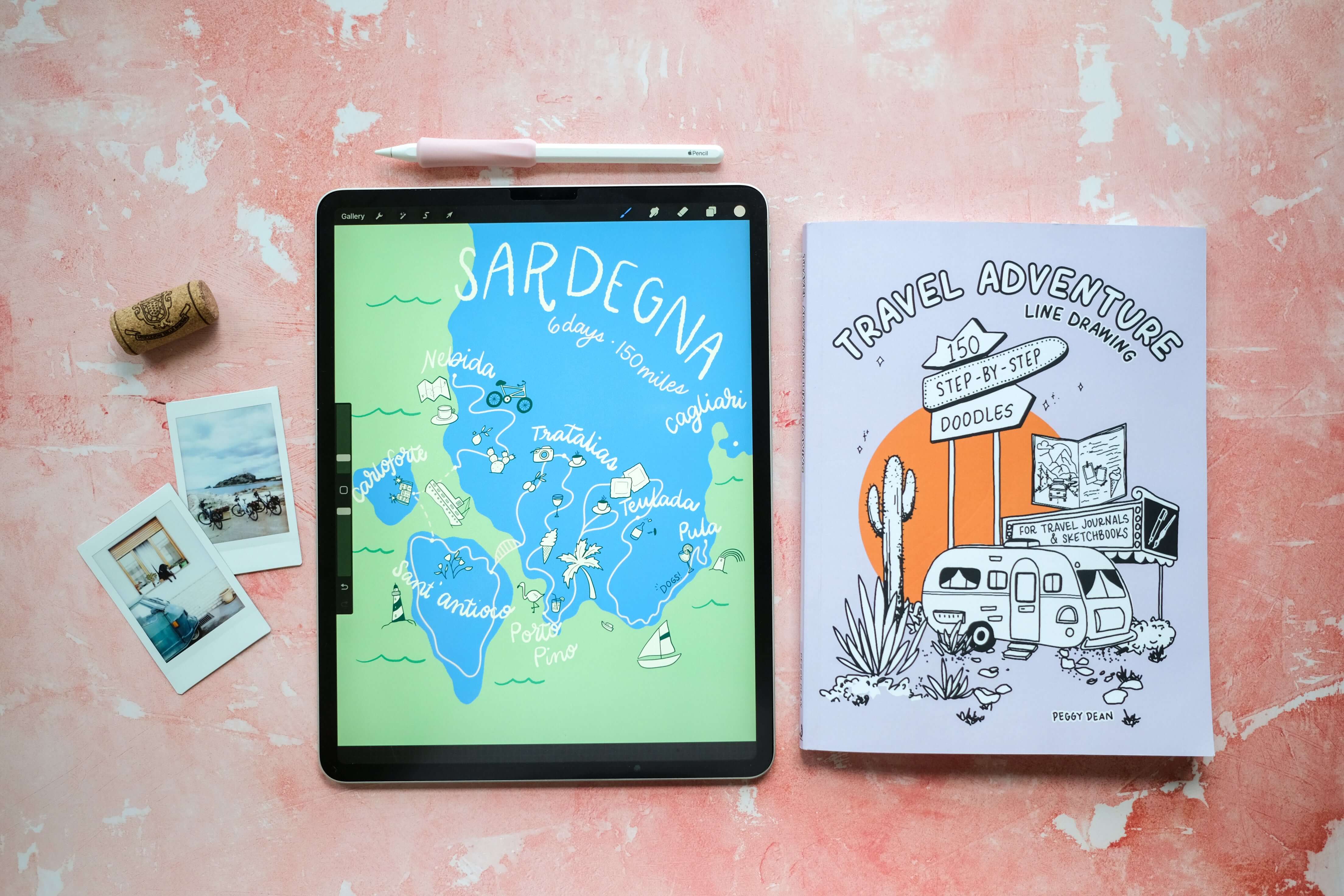 Create A Unique Travel Map Illustration in Procreate