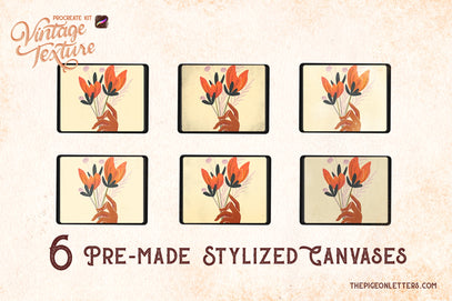 stylized canvases for procreate