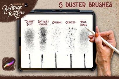 texture effect brushes for procreate