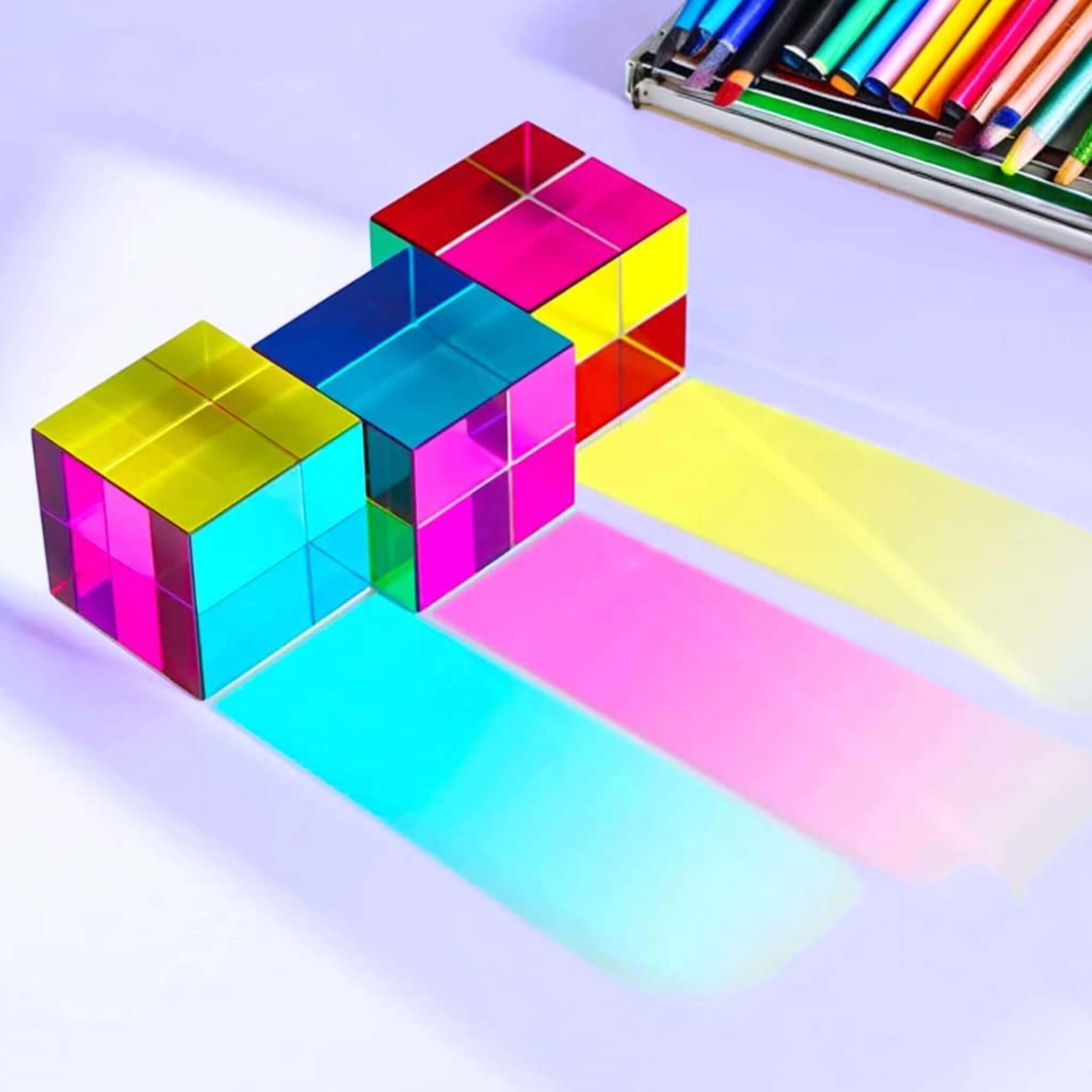 color mixing cube