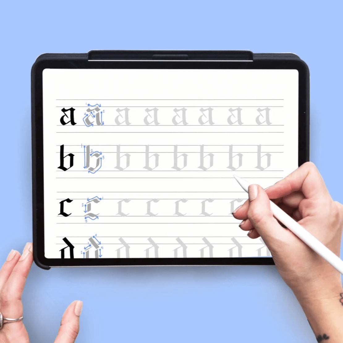 Printable Gothic Letters: Free Alphabet Font & Letter Templates