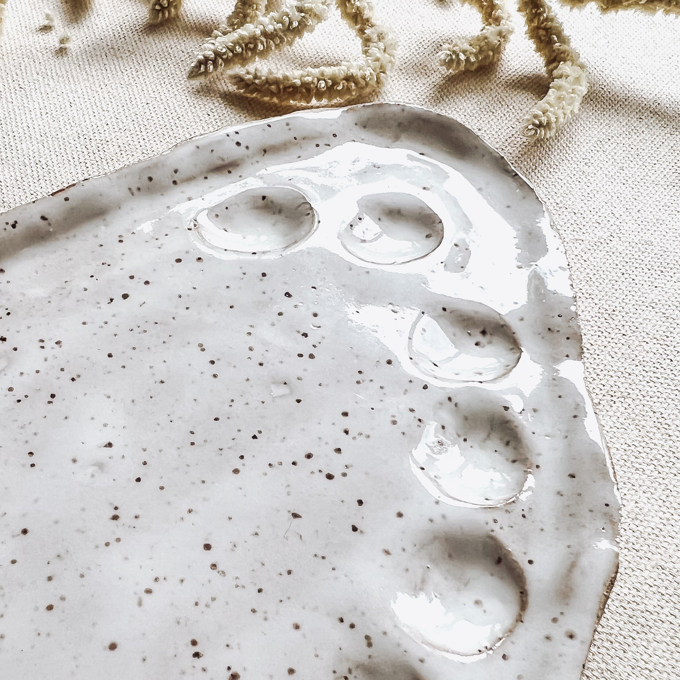 handmade ceramic paint palette