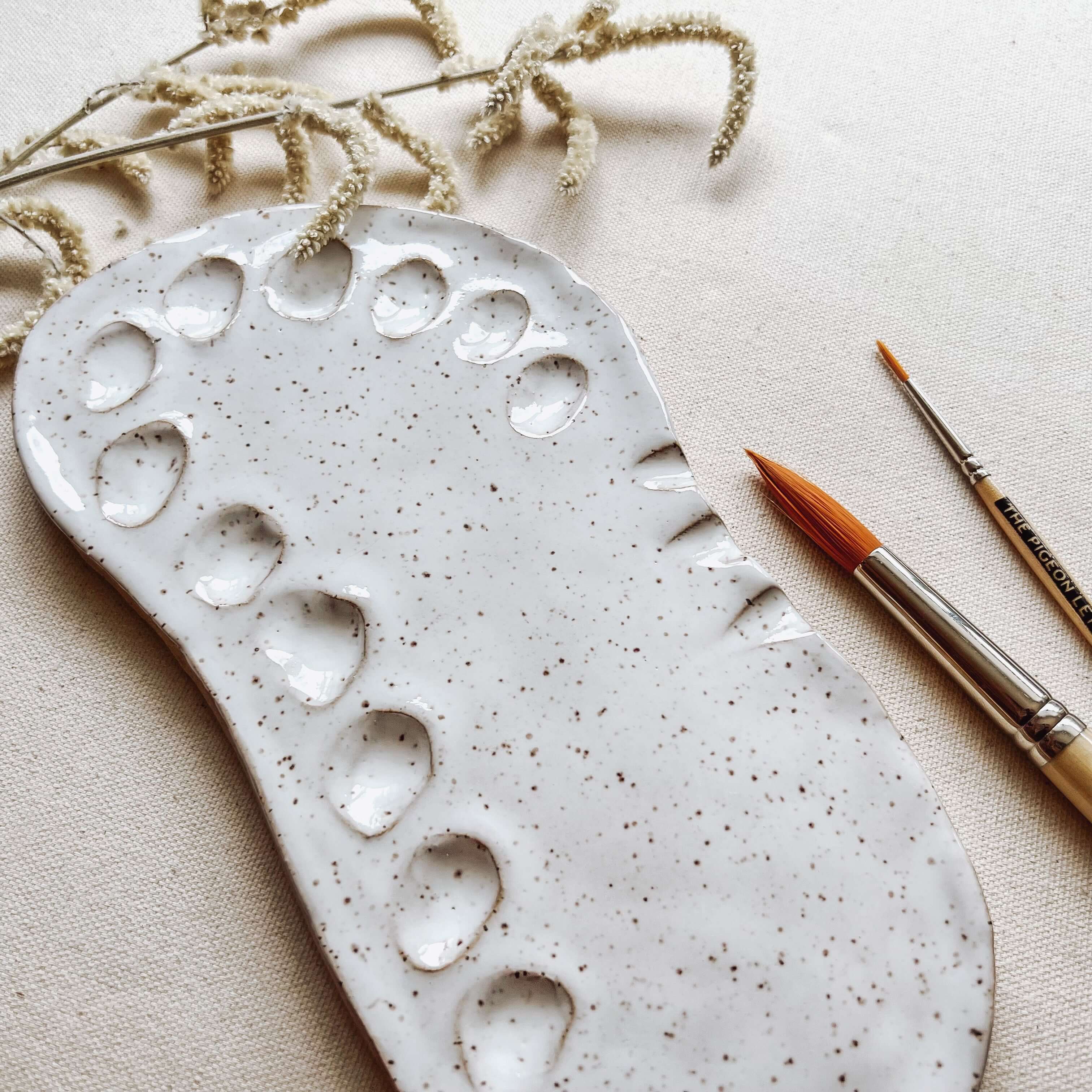 artisan ceramic paint palette