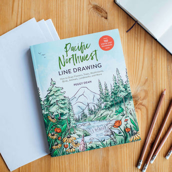 pacific northwest line drawing