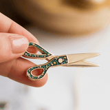 scissors enamel pin