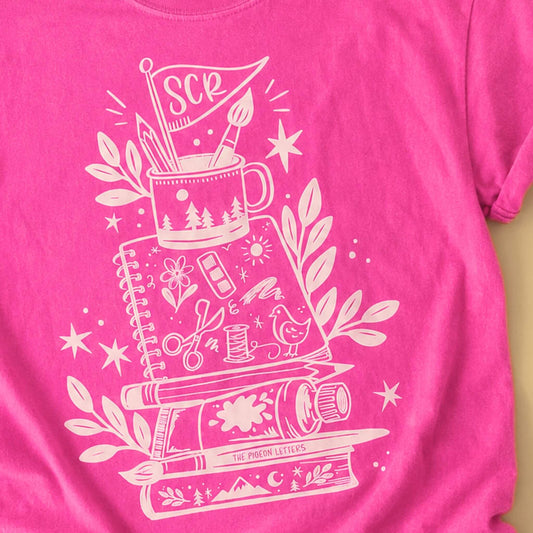 Overpacked for Art Camp Tee | Hot Pink