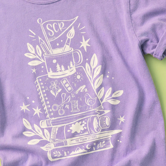 Overpacked for Art Camp Tee | Orchid