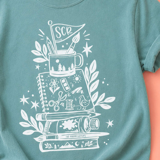 Overpacked for Art Camp Tee | Seafoam