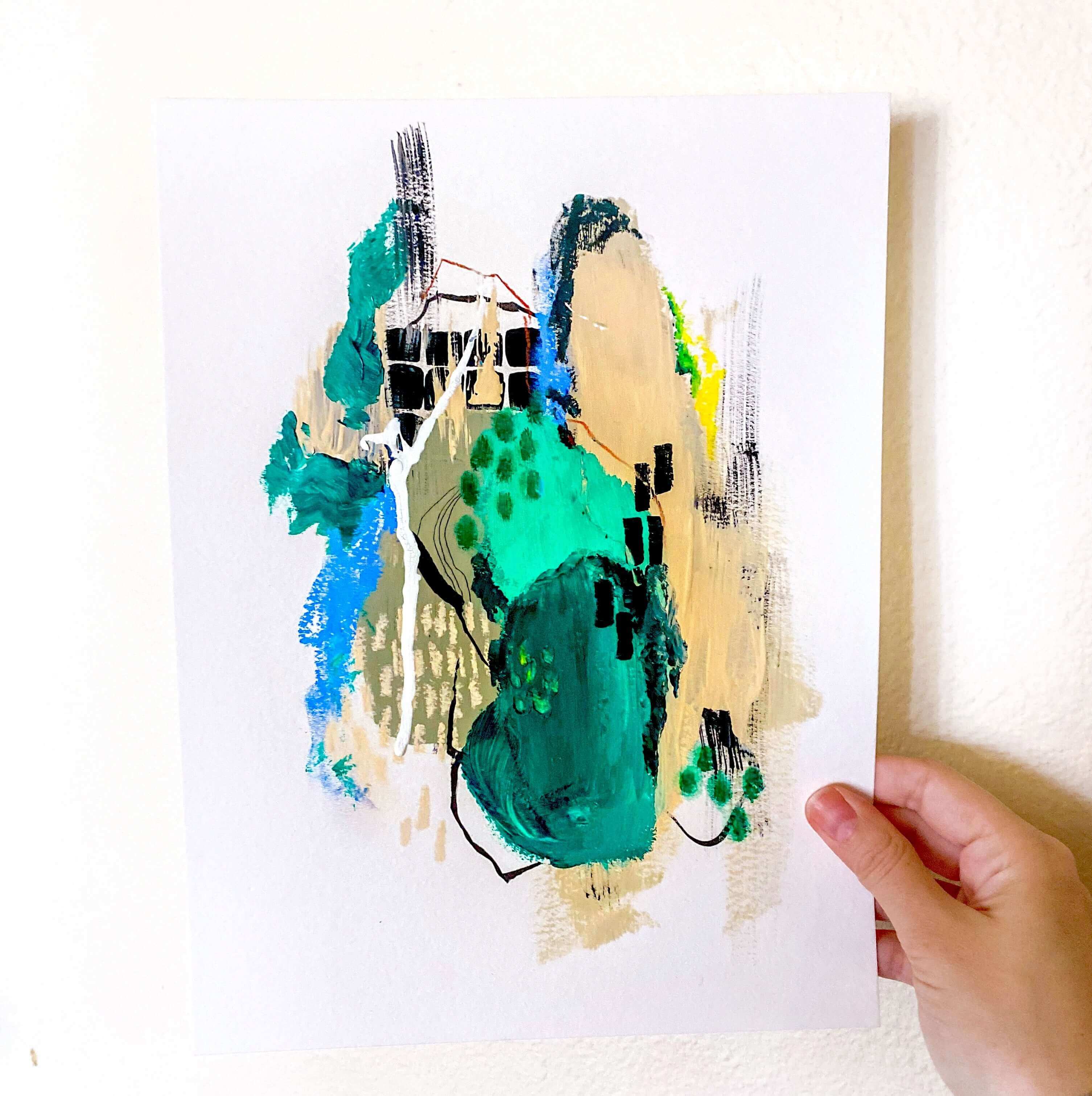 Original artwork in mixed media
