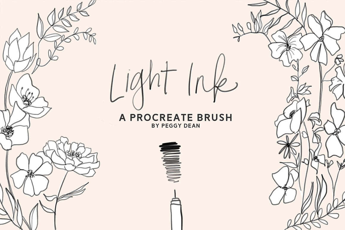 Procreate light ink brush swatch