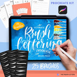 Brush lettering pack for Procreate