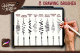 Procreate brush swatches