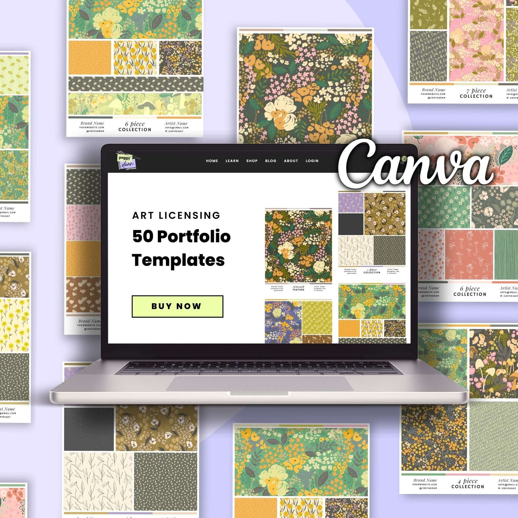 50 Portfolio Templates for Art Licensing - The Pigeon Letters