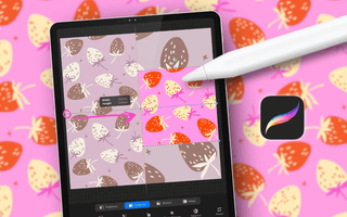 half drop pattern in procreate