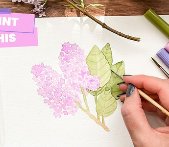 How to paint flowers with markers