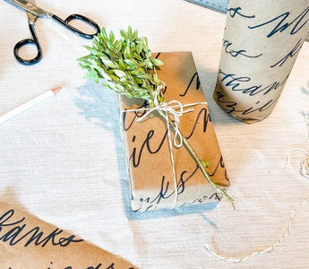 Create Hand Lettered Wrapping Paper