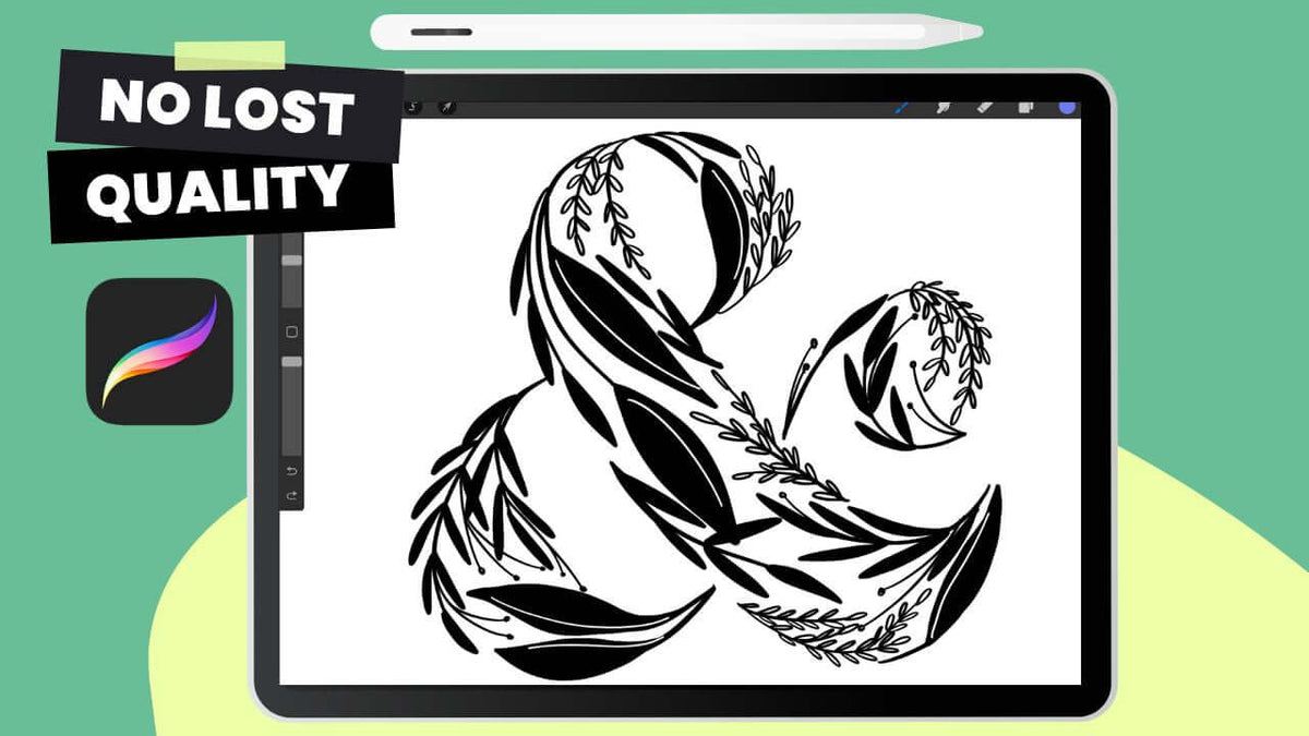 My Fav Procreate Hack for Resizing Line Art Without Losing ANY Quality ...