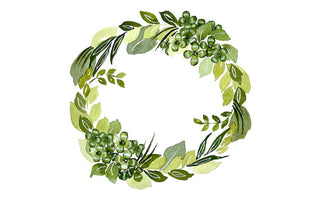 Watercolor wreath tutorial