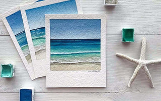 How to Paint a Watercolor Beach