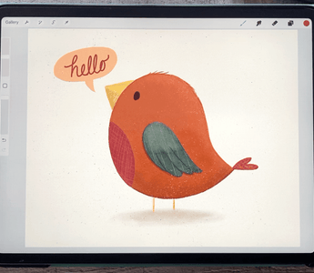Illustrate a Stylized Bird in Procreate