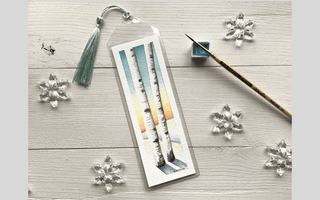 DYI watercolor bookmark tutorial