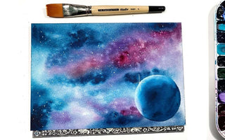 Watercolor galaxy tutorial
