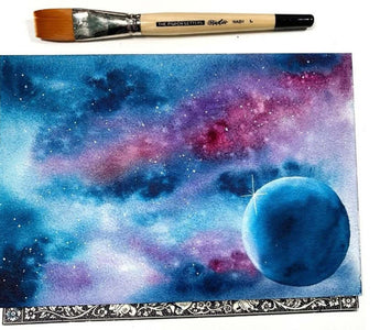 Watercolor galaxy tutorial
