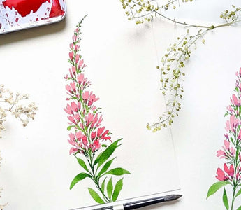 How To Watercolor Wildflowers Tutorial