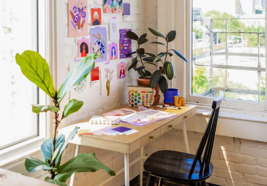 how to declutter art supplies