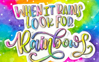 Create Stunning Rainbow Watercolor Lettering