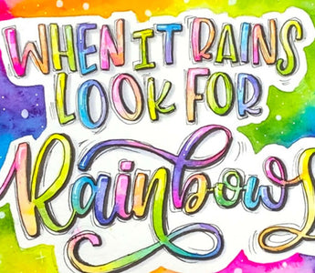 Create Stunning Rainbow Watercolor Lettering