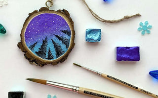 How to paint a wooden ornament