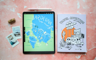 Create A Unique Travel Map Illustration in Procreate