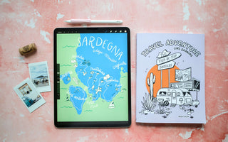 How to create an illustrated travel map in Procreate