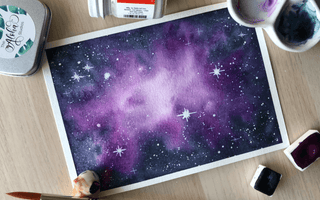 Create a Two Tone Watercolour Galaxy