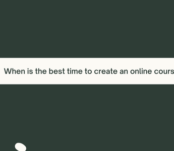Course creation tips