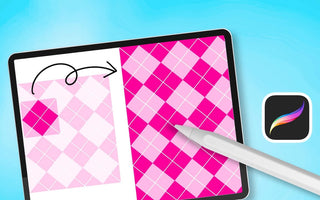 easy seamless repeat pattern in procreate tutorial