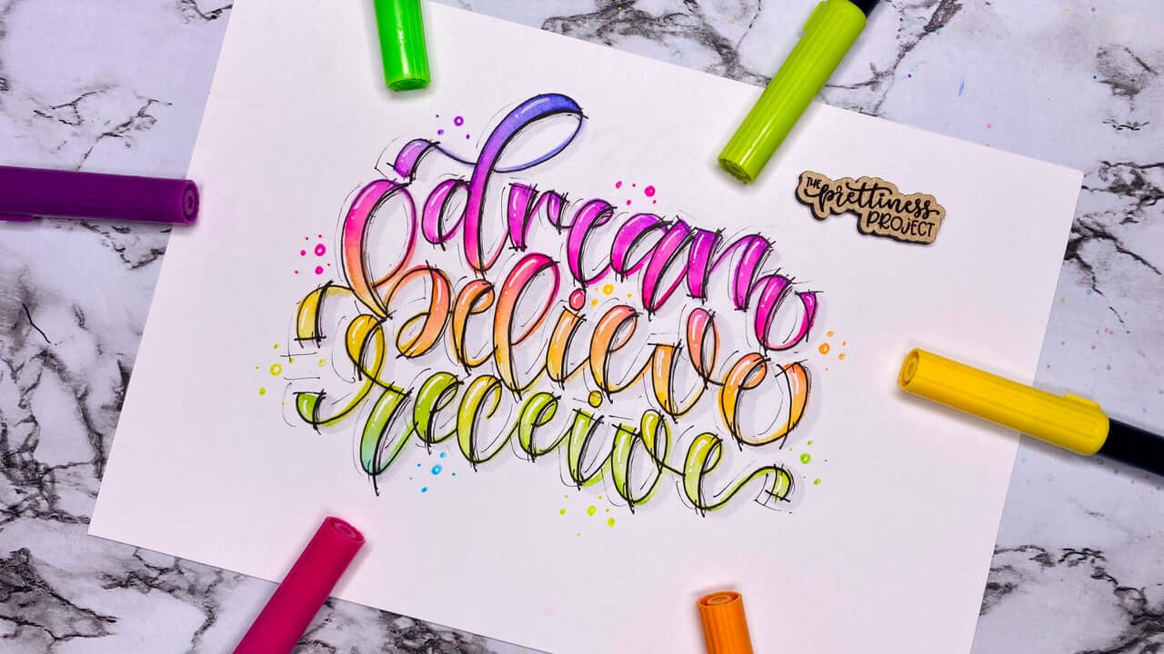 Create lettering tutorial