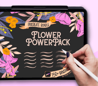 flower powerpack procreate botanical brushes