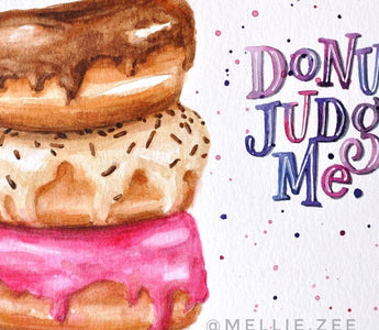 How to Paint Watercolor Donuts