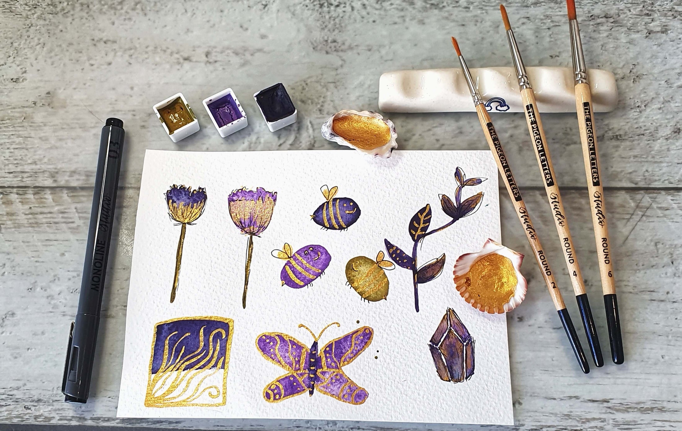 How to Make Gold Watercolor Paint!