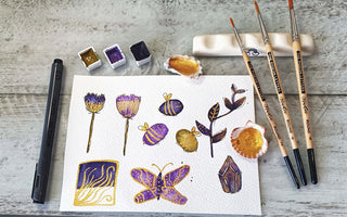 How to Make Gold Watercolor Paint!