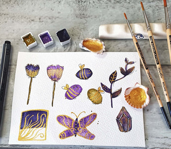 How to Make Gold Watercolor Paint!