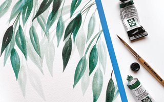How to paint elegant leaves