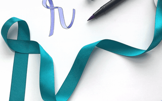 Create Ribbon Lettering Effect Using a Brush Pen