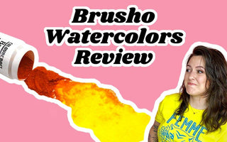 Brusho Watercolor Review & All the Reasons I'm Loving it Right Now