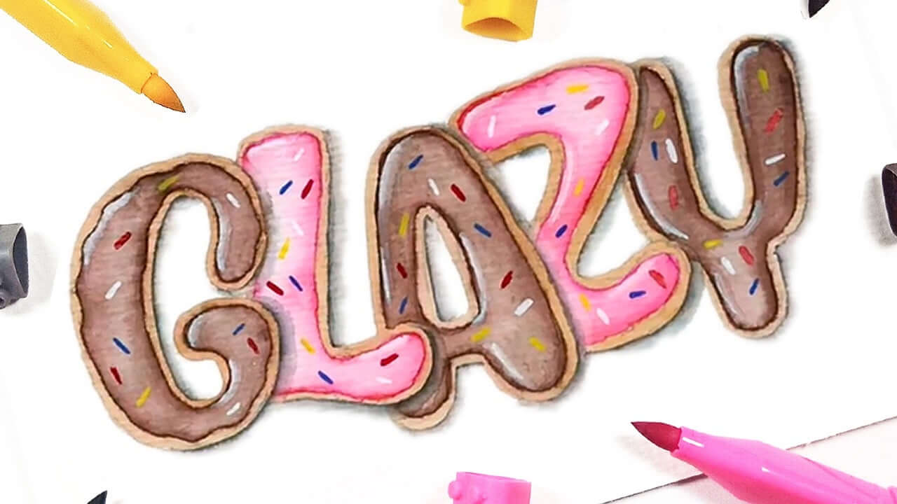 Dolch Lettering How to Create Donut Inspired Letters
