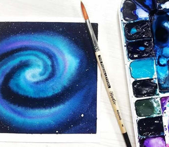 Paint a Galaxy with Watercolors