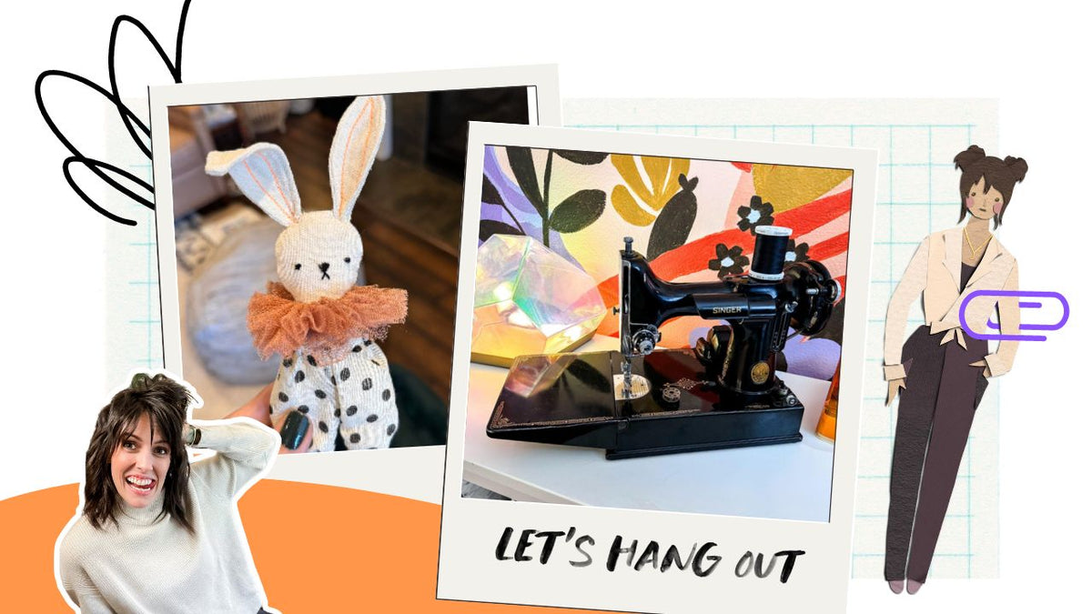 handmade plush rabbit toy